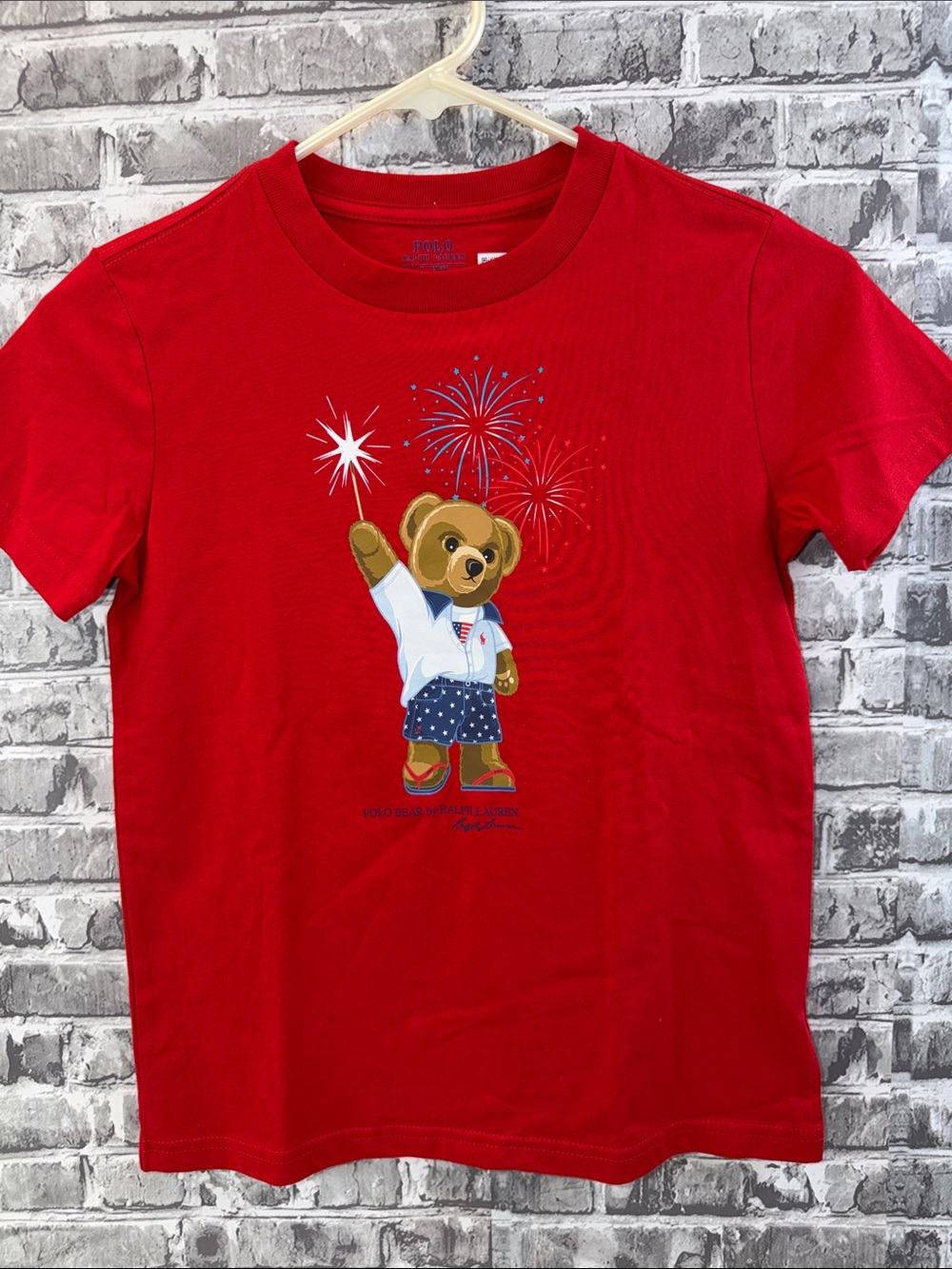 Polo by Ralph Lauren Red Bear Graphic Tee